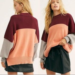 Free People Easy Street Tunic Peach Combo Size XS